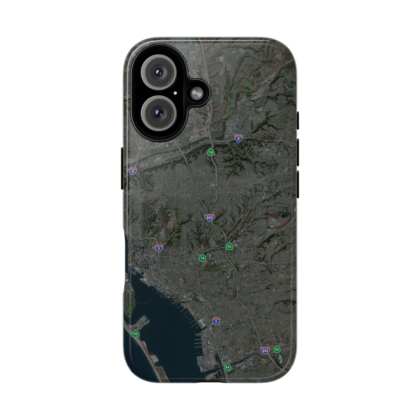 iPhone 17 Tough Case - San Diego Map Themed