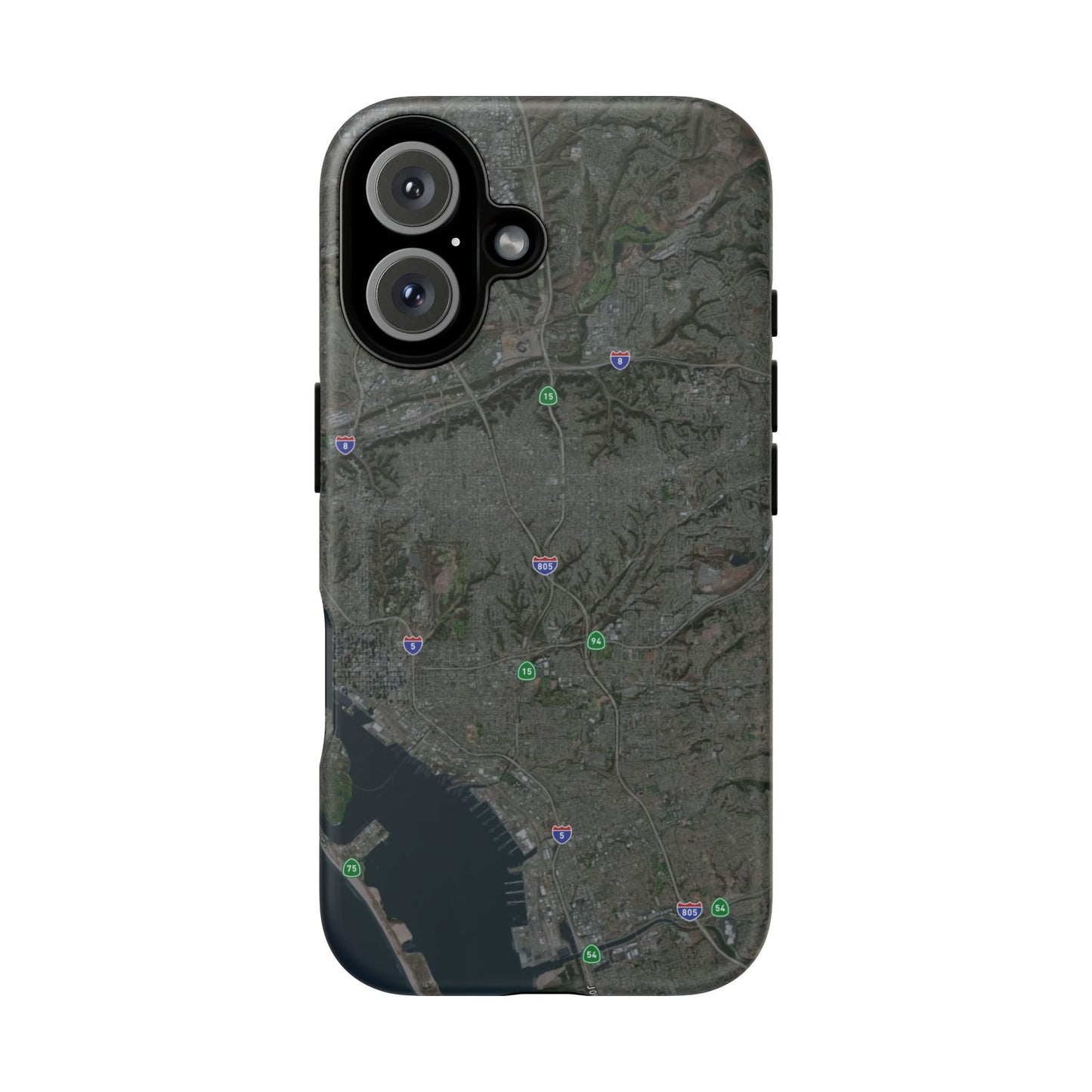 iPhone 17 Tough Case - San Diego Map Themed