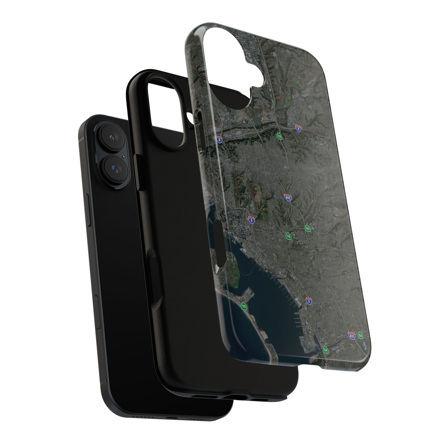 iPhone 17 Tough Case - San Diego Map Themed