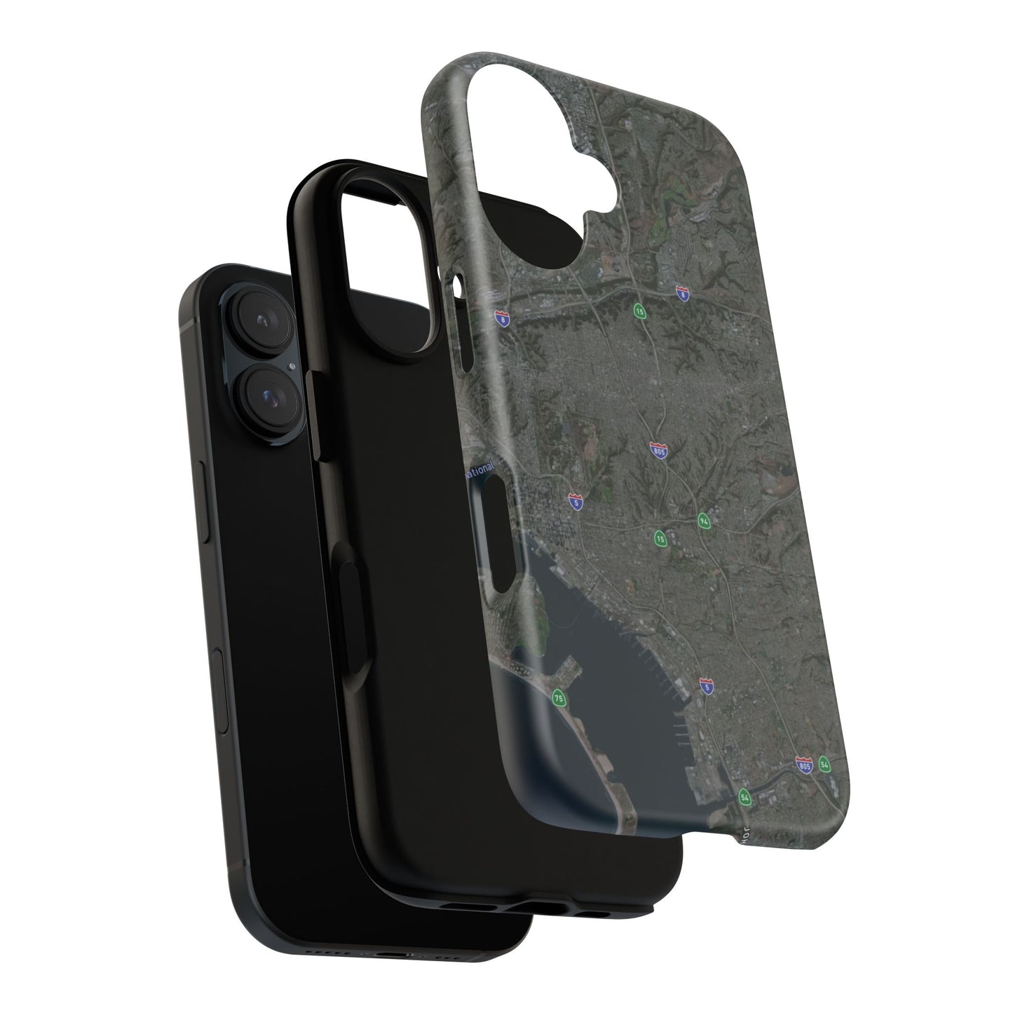 iPhone 17 Tough Case - San Diego Map Themed