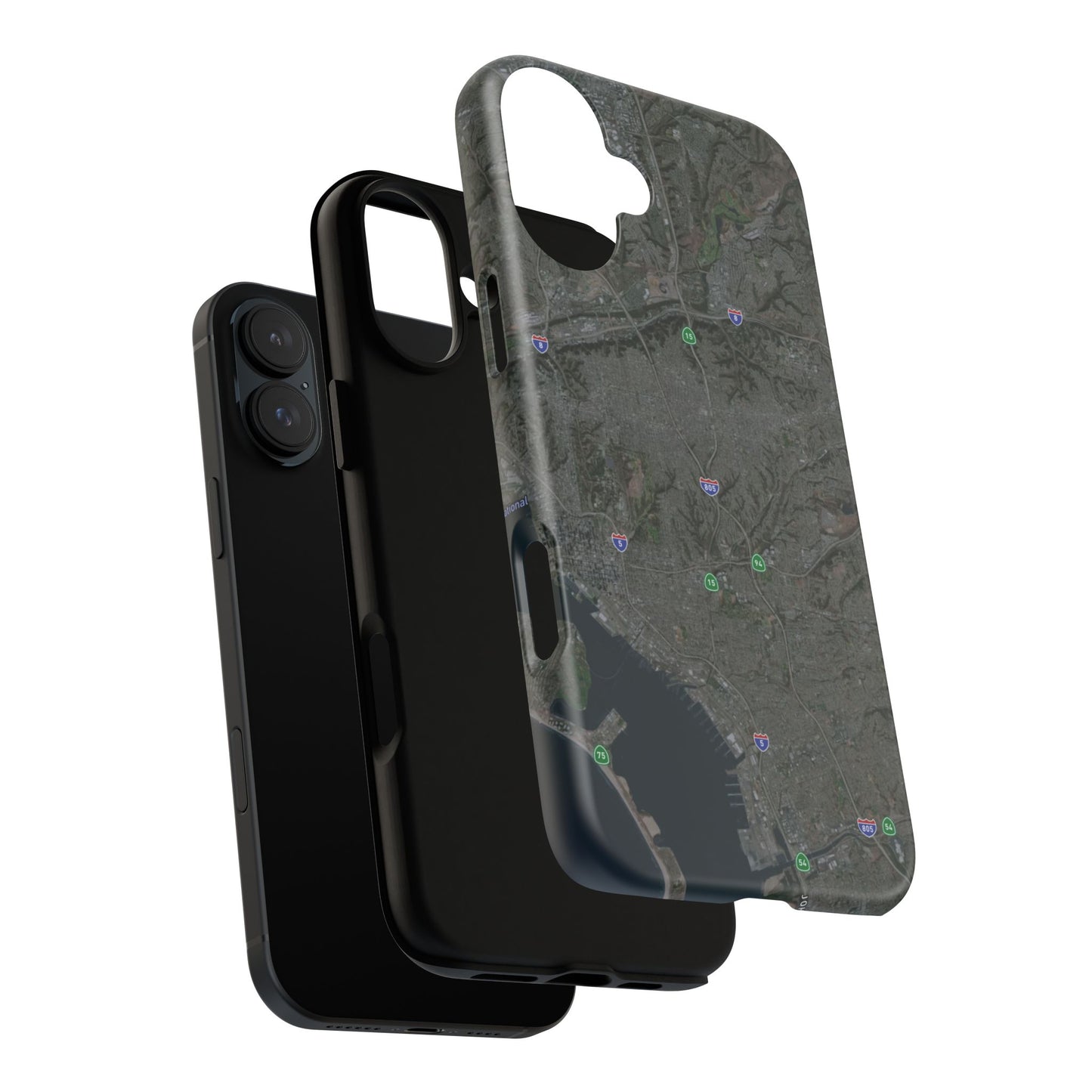 iPhone 17 Tough Case - San Diego Map Themed