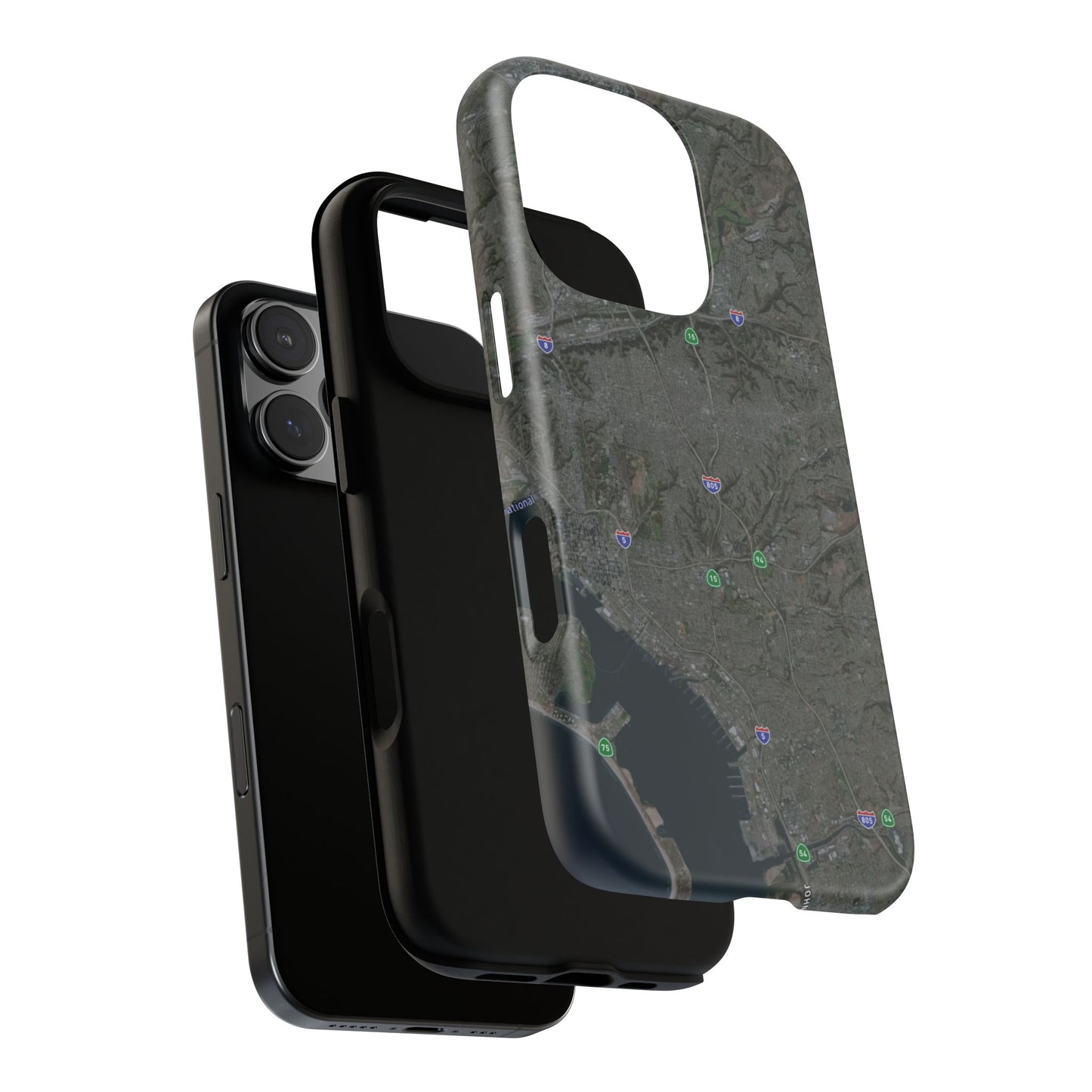 iPhone 17 Tough Case - San Diego Map Themed
