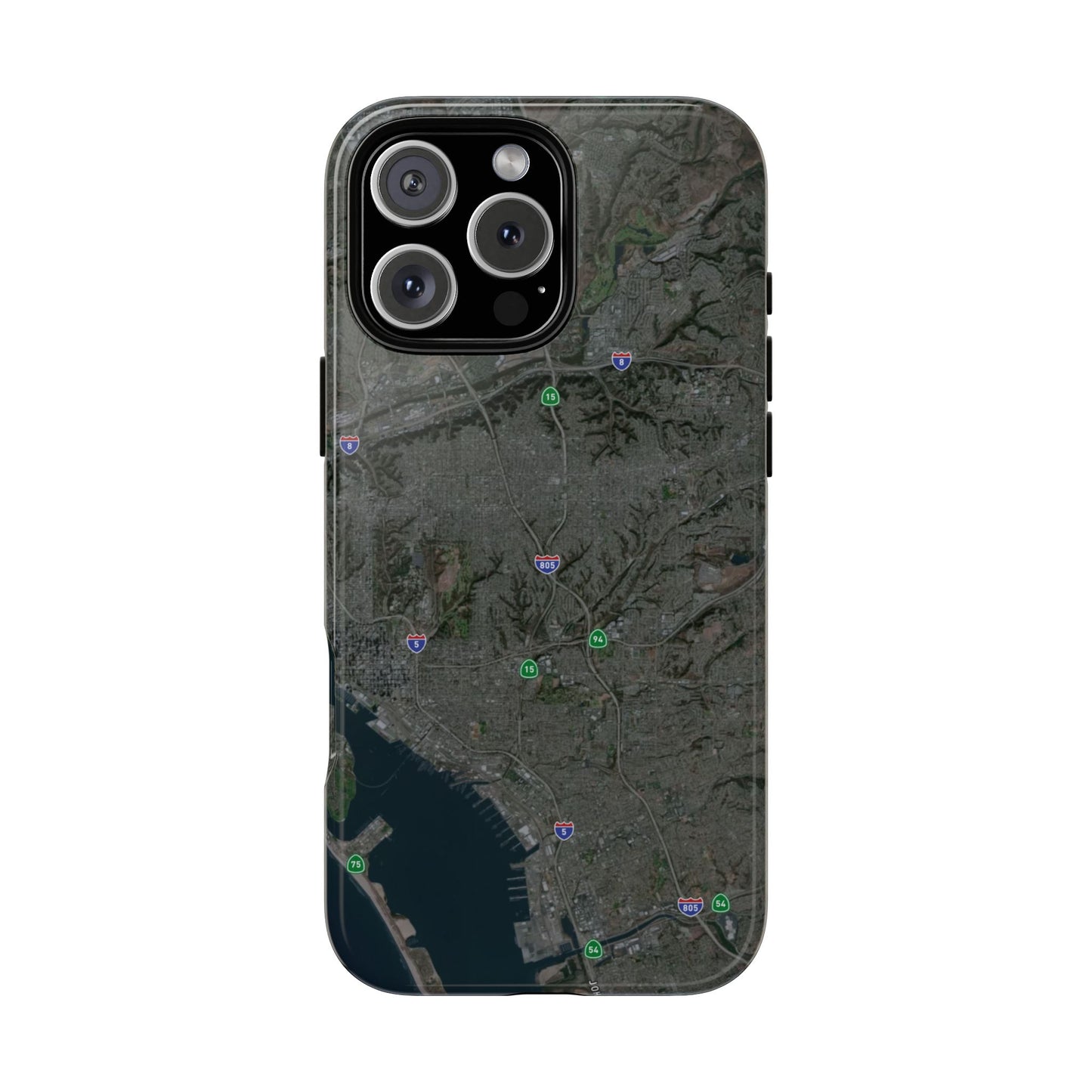 iPhone 17 Tough Case - San Diego Map Themed