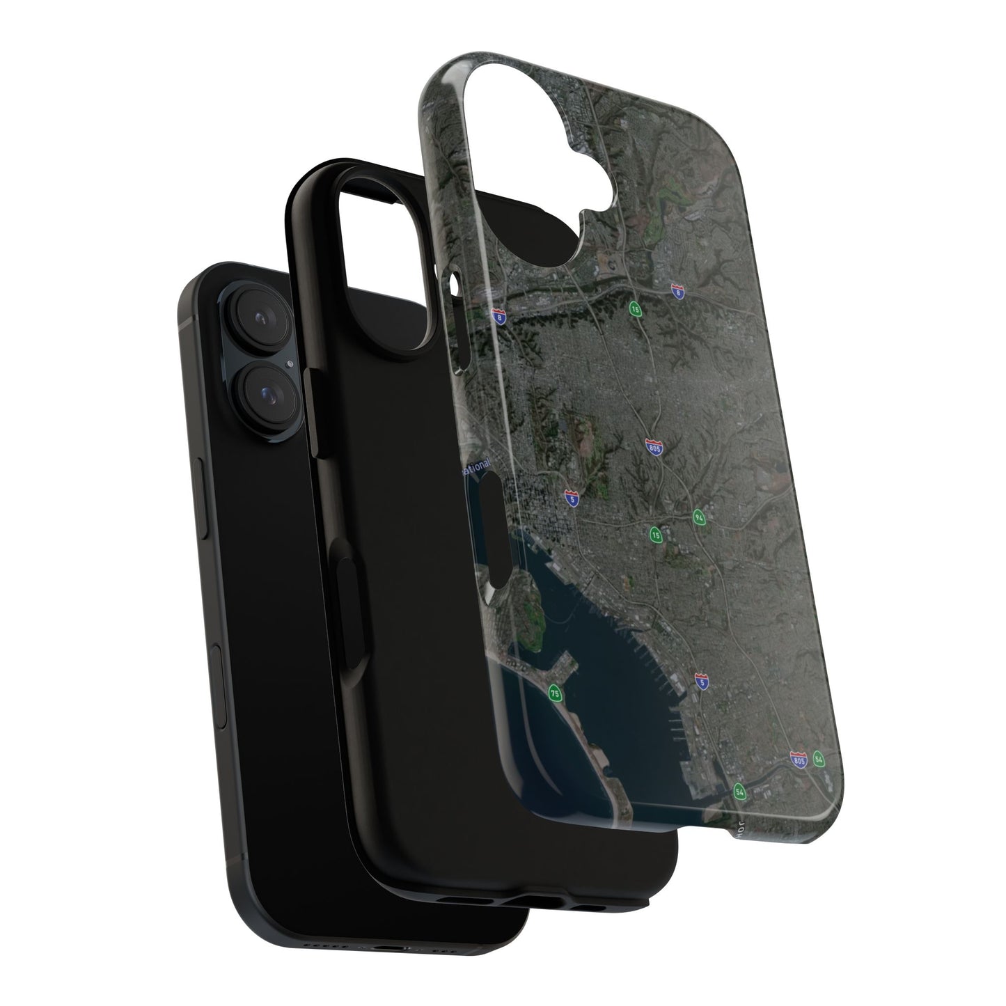 iPhone 17 Tough Case - San Diego Map Themed