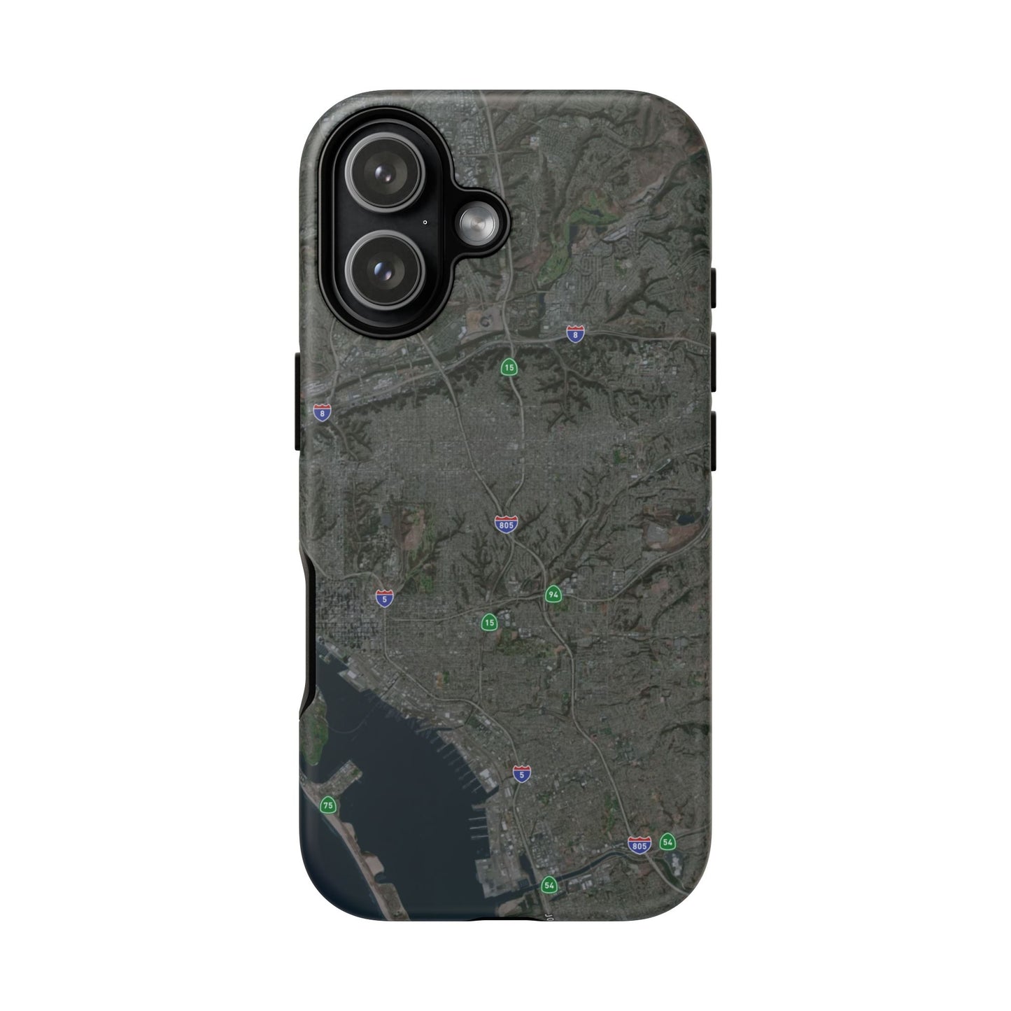 iPhone 17 Tough Case - San Diego Map Themed