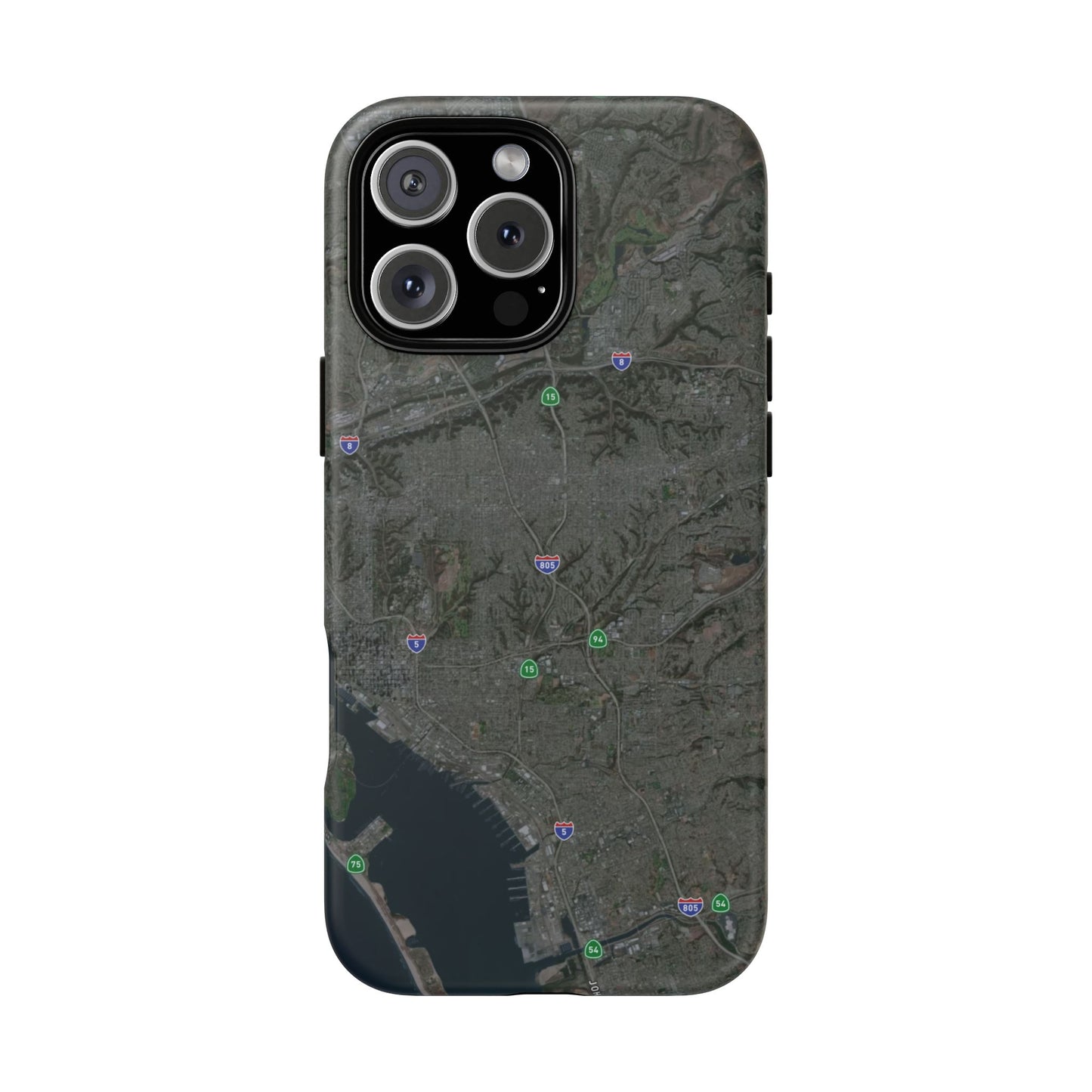 iPhone 17 Tough Case - San Diego Map Themed