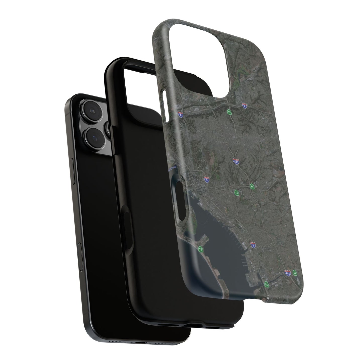 iPhone 17 Tough Case - San Diego Map Themed