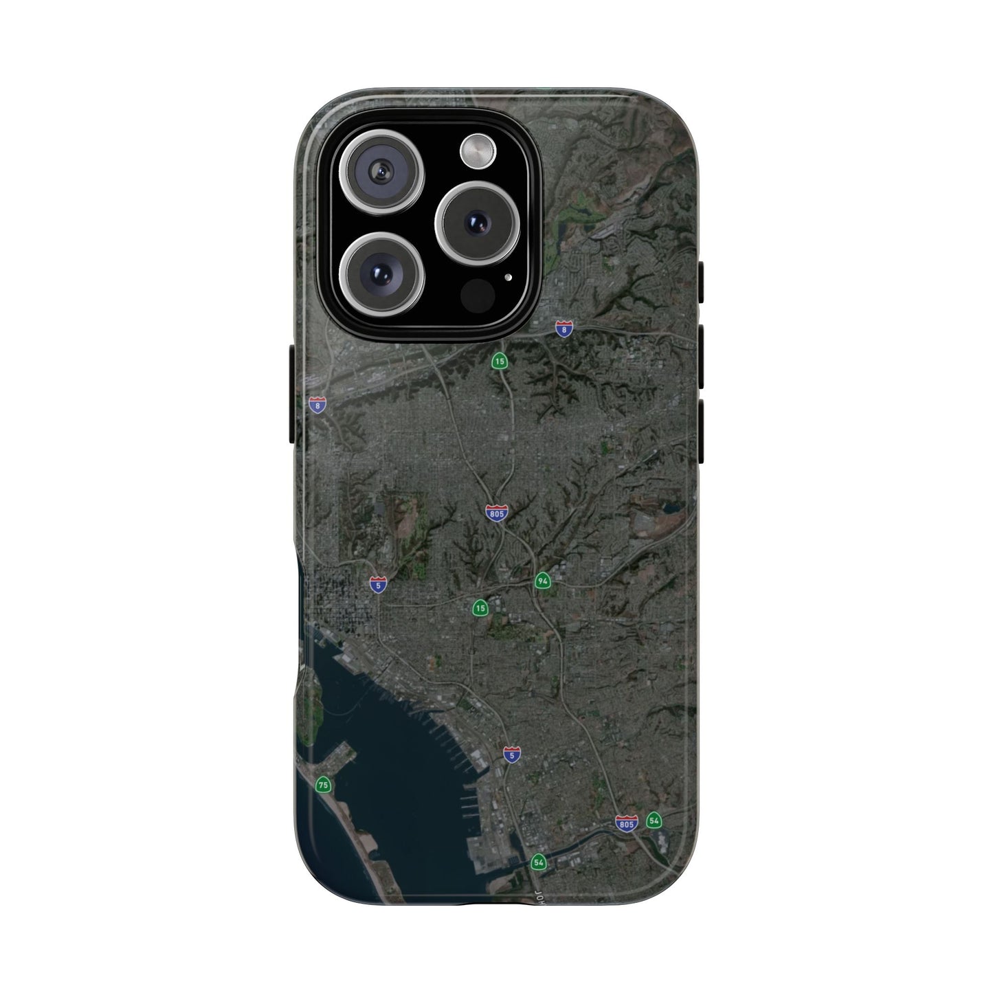 iPhone 17 Tough Case - San Diego Map Themed