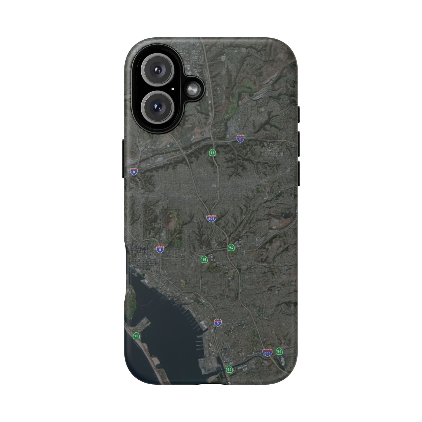 iPhone 17 Tough Case - San Diego Map Themed