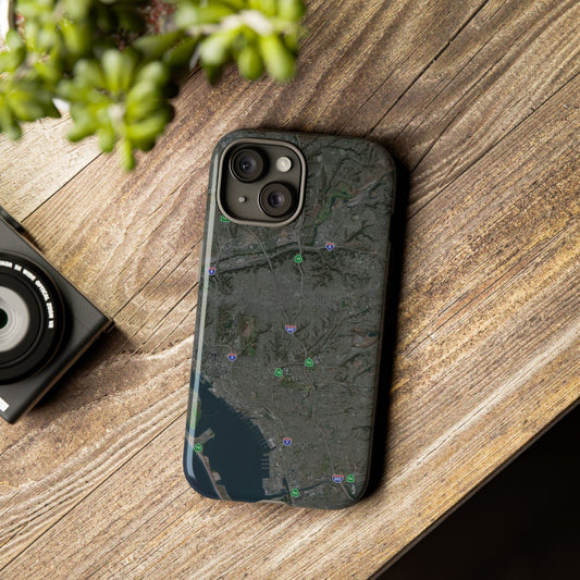 iPhone 17 Tough Case - San Diego Map Themed