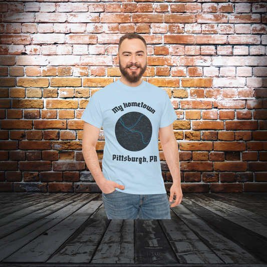 Personalized My Hometown Map T-Shirt – Custom City or Town Shirt