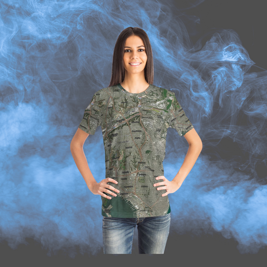 San Diego Satellite Map T-Shirt | All Over Print City Map Tee