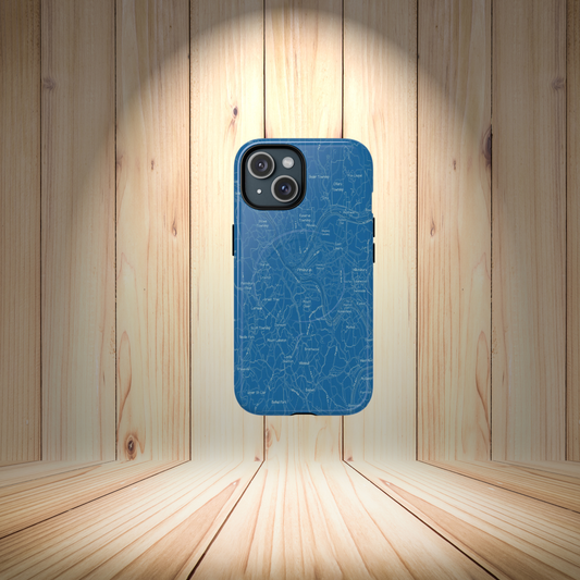 Pittsburgh Blueprint Map iPhone Magnetic Case | Sleek City Map Phone Cover